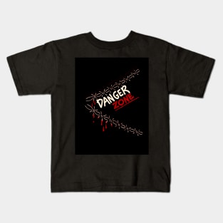 Danger zone Spiked t shirt Kids T-Shirt